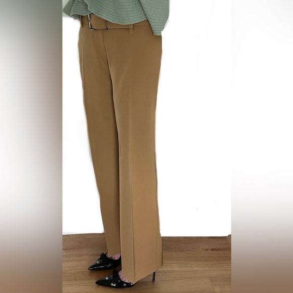 Prada Double Belt Trousers - Vintage, Authentic - Beige Size eu 38 - Picture 2 of 15